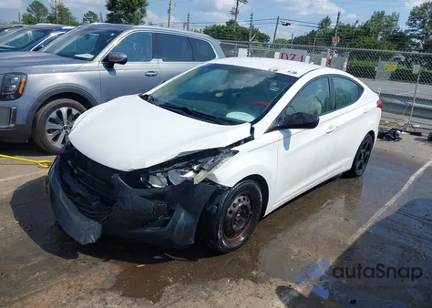 2013 Hyundai Elantra Gls из США, поврежденный, VIN 5NPDH4AE6DH230338